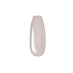 Smooth glossy nude beige nail tip with soft tan undertones.