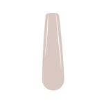 Nude beige solid nail dip powder swatch with glossy finish.