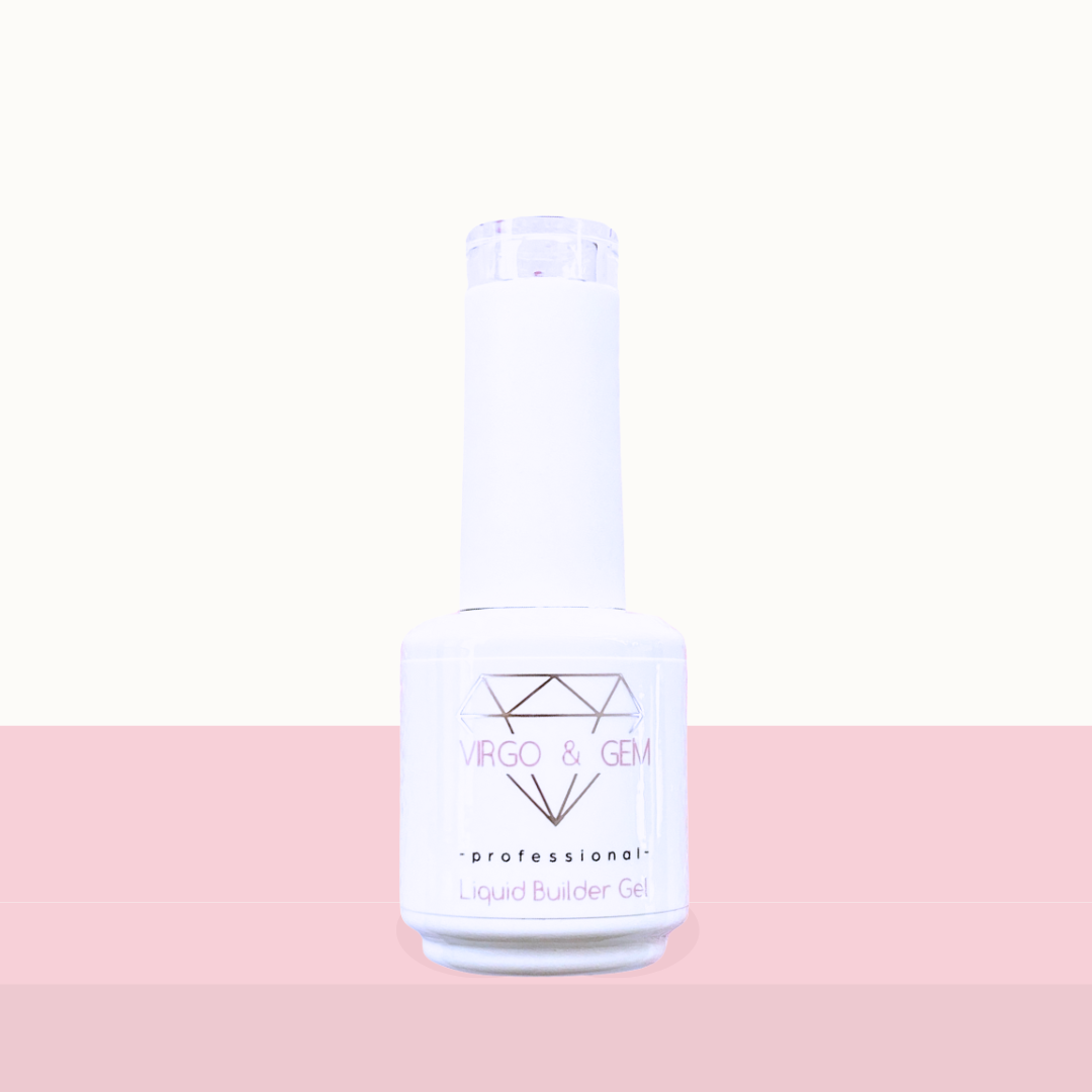 Milky White Liquid Builder Gel (UV or LED Light Required)