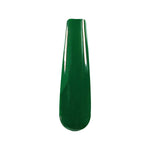 Deep solid green dip powder nail color swatch labeled DP134 Machu Pichu.