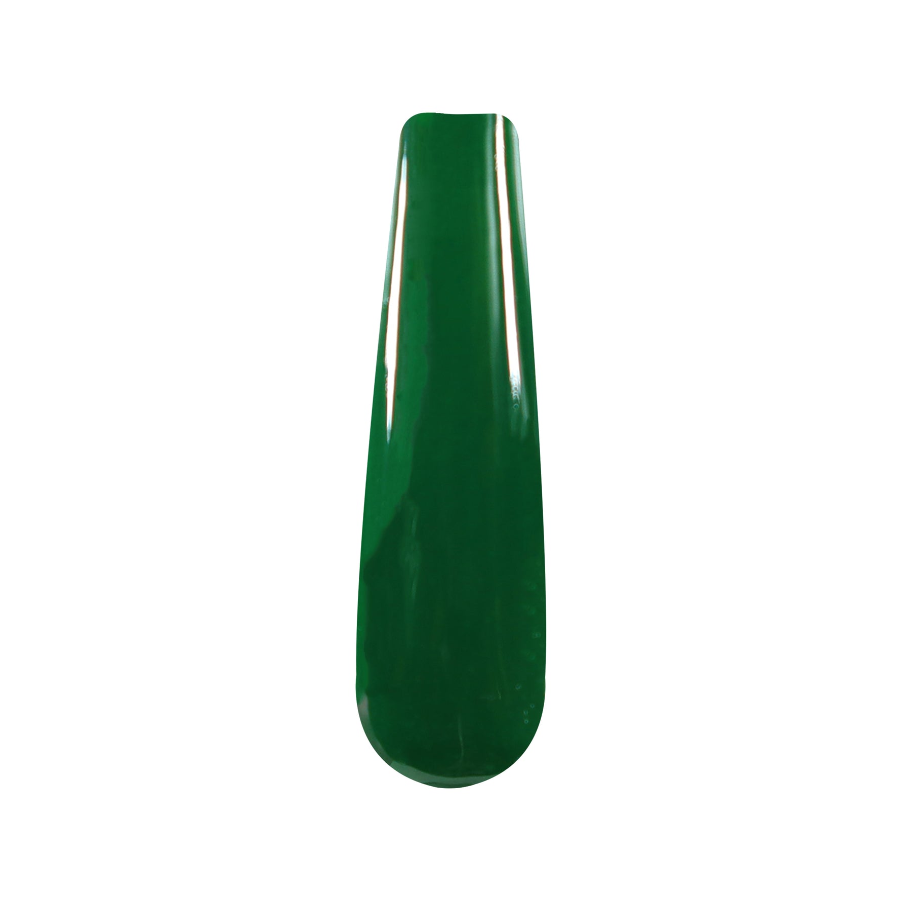 Deep solid green dip powder nail color swatch labeled DP134 Machu Pichu.
