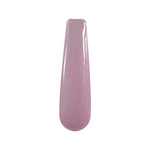 Light purple shimmer dip powder nail swatch with fine glitter and glossy finish.