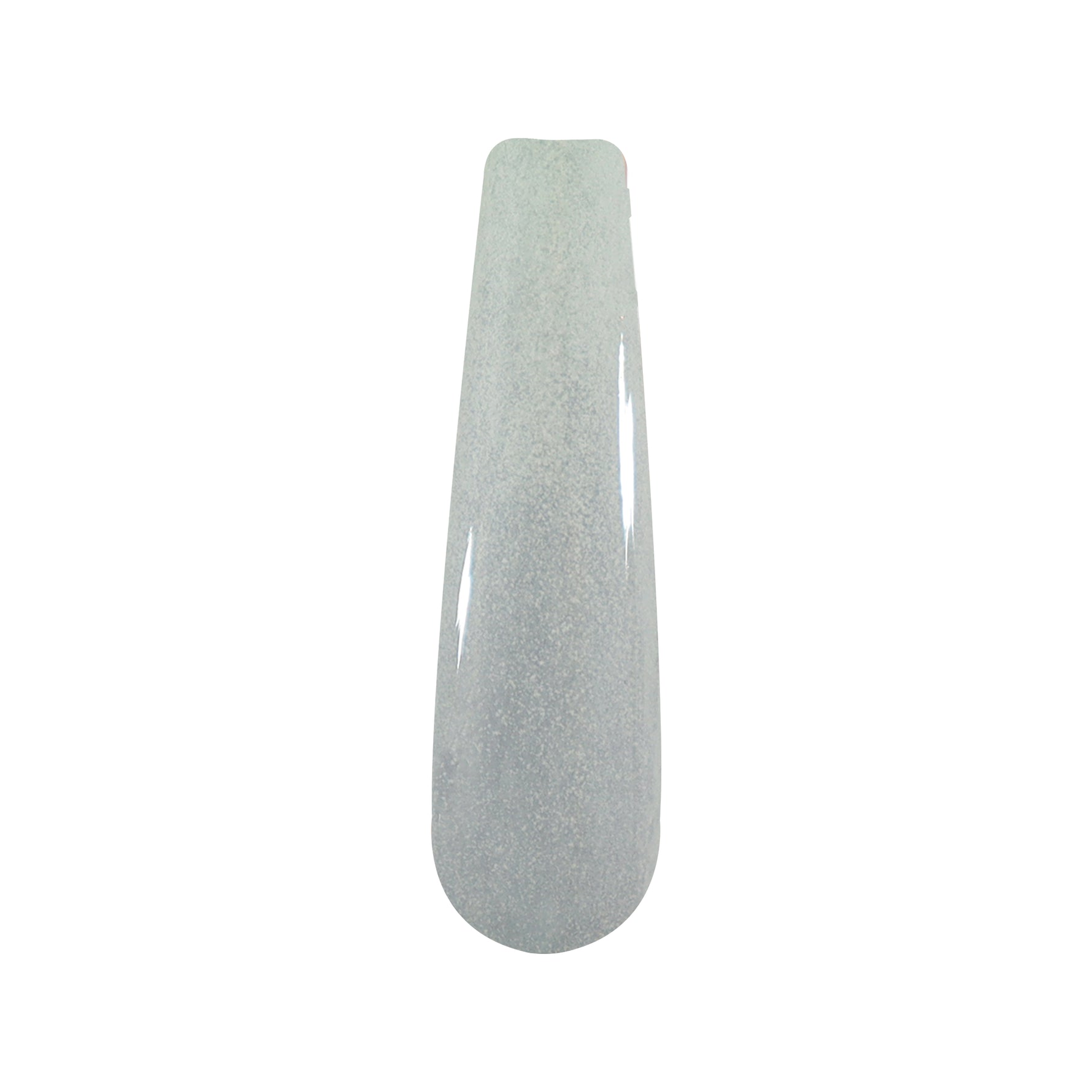 Glossy semi-translucent pale beige nail tip with a natural finish.